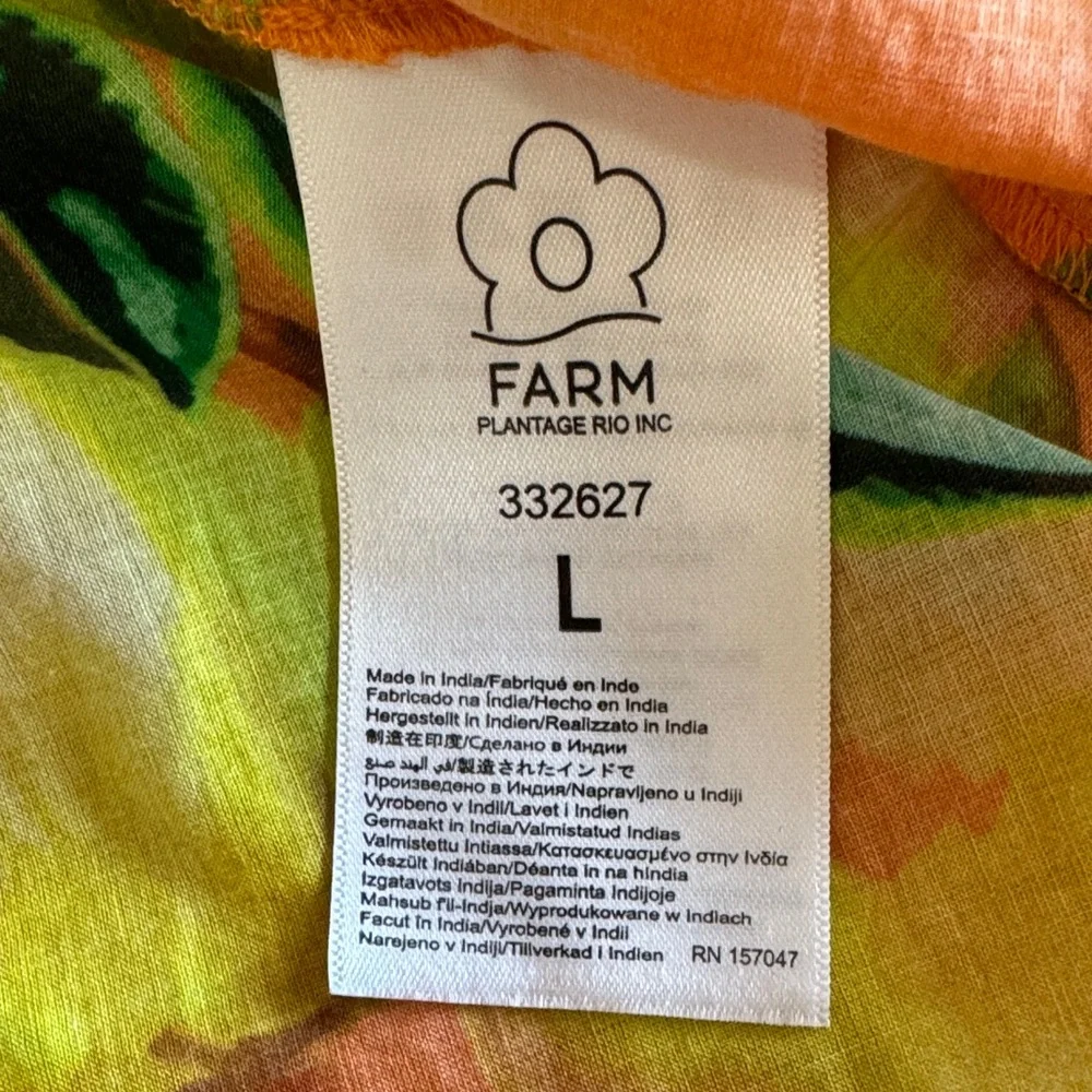 FARM Rio Chic Pears Blouse size Large - Picture 10 of 17